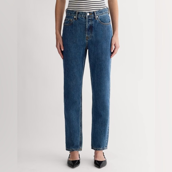 Everlane The 90's Cheeky Jean in "Deep Atlantic" 100% Organic Cotton Ankle Sz 25 - Picture 2 of 14